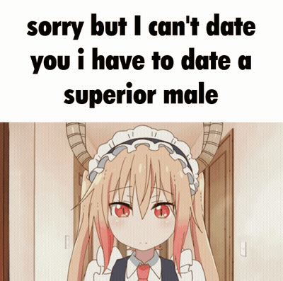 A Picture Of A Girl With Horns That Says Sorry But I Can 'T Date You GIF