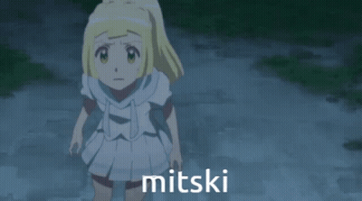 A Picture Of A Girl With The Word Mitski On The Bottom Right GIF