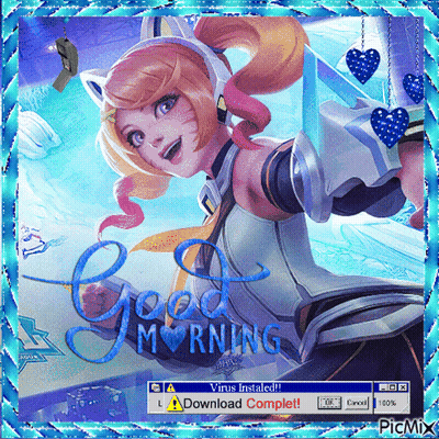 A Picture Of A Girl With The Words Good Morning GIF