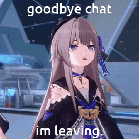 Girl With Words Goodbye Chat Im Leaving GIF