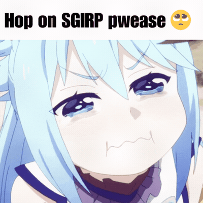 A Picture Of A Girl With The Words Hop On Sgirp Pwease Above Her GIF
