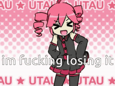 A Picture Of A Girl With The Words Im Fucking Losing It On It GIF