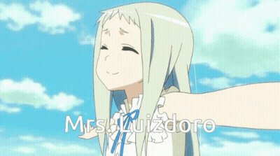 A Picture Of A Girl With The Words Mrs. Luizdoro Written Below Her GIF