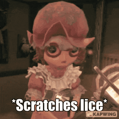 A Picture Of A Girl With The Words Scratches Lice On It GIF
