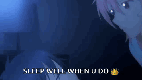 A Picture Of A Girl With The Words Sleep Well When U Do On It GIF