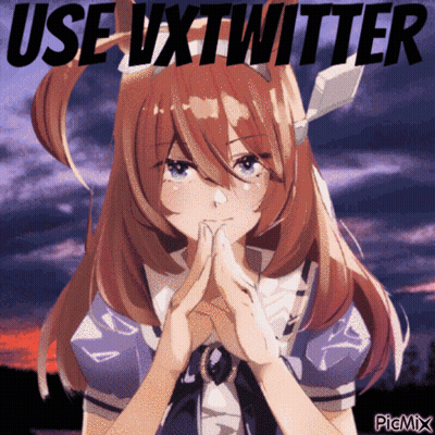 A Picture Of A Girl With The Words " Use Vxttwitter " On It GIF
