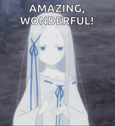 A Picture Of A Girl With White Hair And The Words Amazing Wonderful GIF
