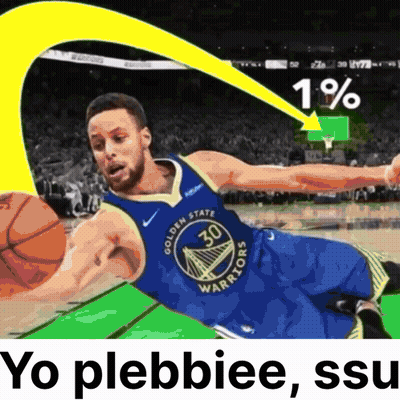 A Picture Of A Golden State Warriors Basketball Player With The Caption Yo Plebbiee Ssu GIF