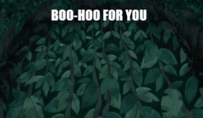 A Picture Of A Gorilla With The Words Boo-Hoo For You Above It GIF