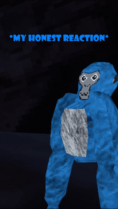 A Picture Of A Gorilla With The Words " My Honest Reaction " Below It GIF