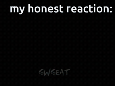 A Picture Of A Gun With The Words My Honest Reaction On It GIF