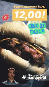 A Picture Of A Hamburger With A Price Of 12.00 On It GIF