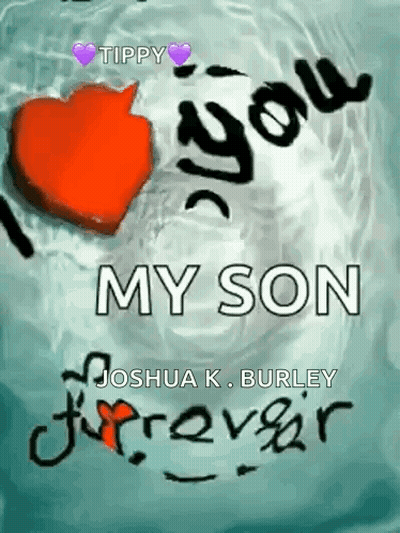 A Picture Of A Heart And The Words `` I Love You My Son '' Written On It . GIF