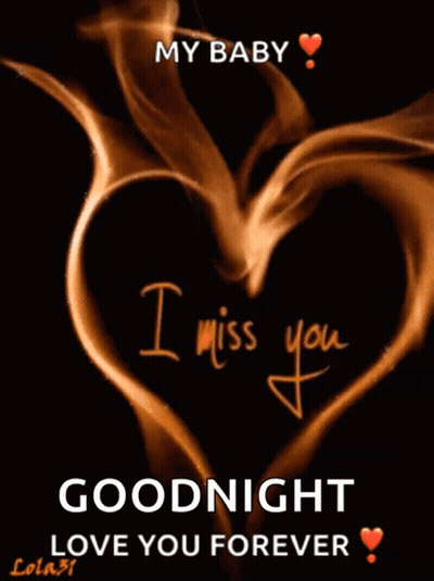 A Picture Of A Heart That Says I Miss You On It GIF