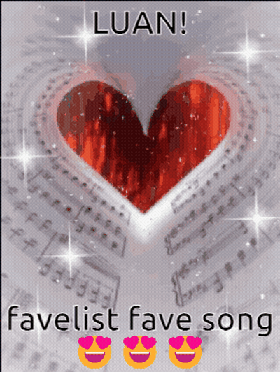 A Picture Of A Heart With The Words Favelist Fave Song On It GIF
