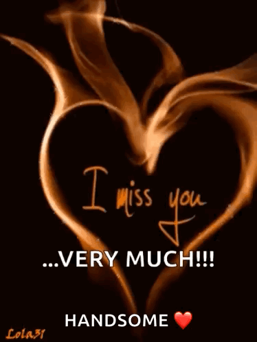 A Picture Of A Heart With The Words " I Miss You Very Much " On It GIF