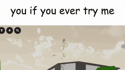 A Picture Of A House With The Words You If You Ever Try Me Below It GIF