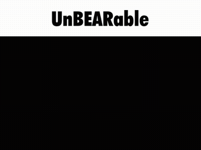 A Picture Of A Knife Hanging From A Backpack With The Words Unbearable Above It GIF