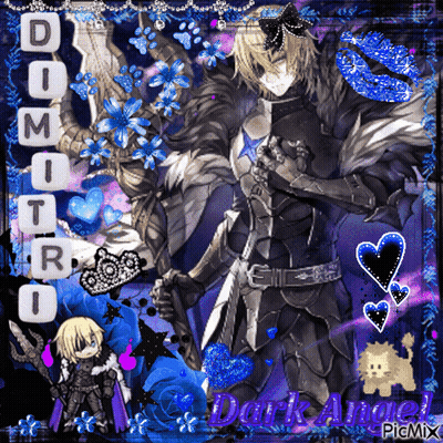 A Picture Of A Knight With The Name Dimitri On The Bottom GIF