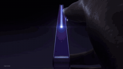 A Picture Of A Light Coming Out Of A Hole In The Ground GIF