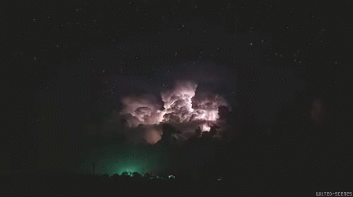 A Picture Of A Lightning Storm With The Words Walter-Scenes At The Bottom GIF