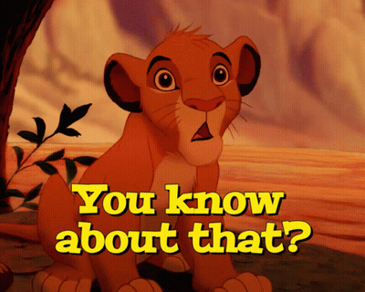 A Picture Of A Lion Cub With The Words " You Know About That " GIF