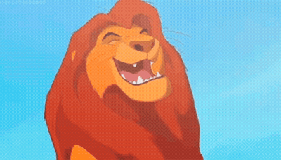 A Picture Of A Lion Laughing With The Words Mufasa Monday Mufasa Monday GIF