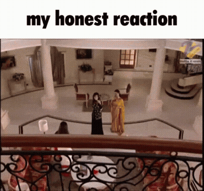 A Picture Of A Living Room With The Words My Honest Reaction Below It GIF