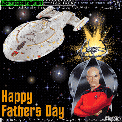 A Picture Of A Man And A Ship With The Words Happy Father 'S Day GIF