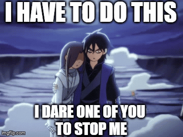 A Picture Of A Man And A Woman With The Caption I Have To Do This GIF