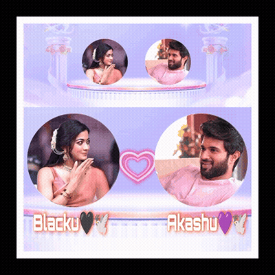 A Picture Of A Man And A Woman With The Words Blacku Akashu GIF