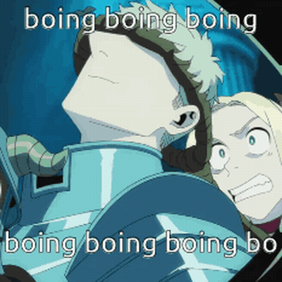 A Picture Of A Man And A Woman With The Words Boing Boing Boing Boing Boing Boing Boing Boing Boing Boing GIF