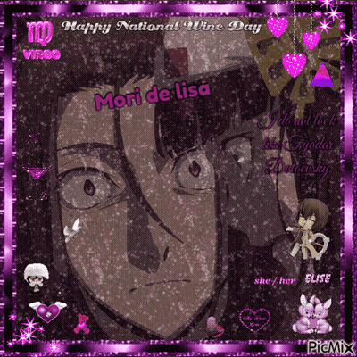 A Picture Of A Man And A Woman With The Words Happy National Wine Day GIF