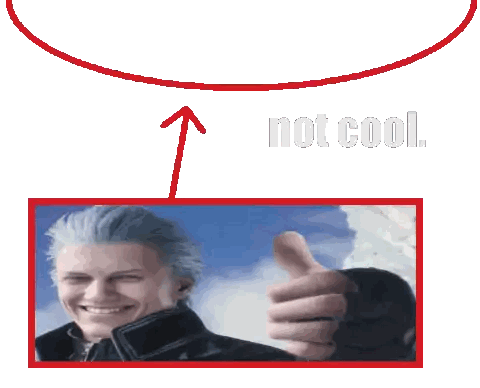A Picture Of A Man Giving A Thumbs Up With The Words Not Cool Below It Sticker
