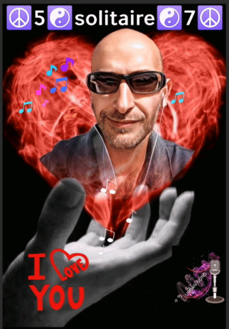 A Picture Of A Man Holding A Heart With The Words I Love You GIF