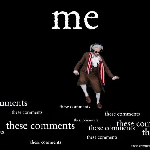 A Picture Of A Man In A Costume With The Words Me These Comments These Comments These Comments These Comments These Comm GIF
