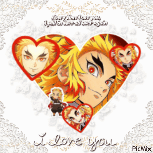 A Picture Of A Man In A Heart With The Words I Love You On It GIF