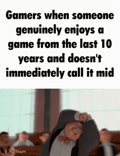 A Picture Of A Man In A Suit And Tie With A Caption That Says Gamers GIF