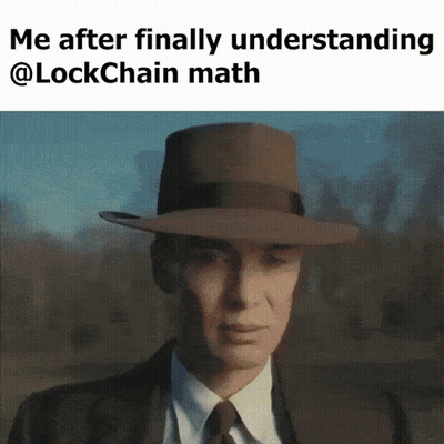 A Picture Of A Man In A Suit And Tie With The Caption Me After Finally Understanding @ Lockchain Math GIF