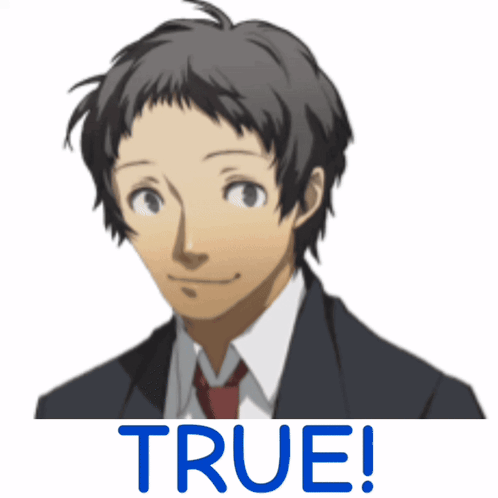A Picture Of A Man In A Suit And Tie With The Words True Written Below Him GIF