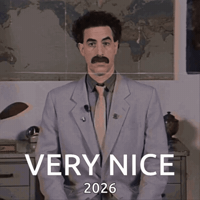 A Picture Of A Man In A Suit And Tie With The Words Very Nice 2026 GIF