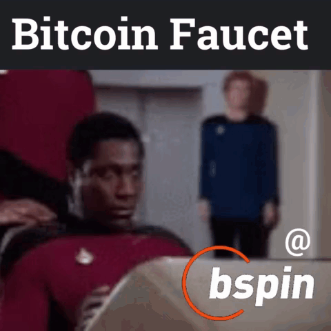 Man On Treadmill With Bitcoin Faucet GIF