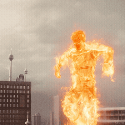 A Picture Of A Man On Fire With Kepler Written Below It GIF