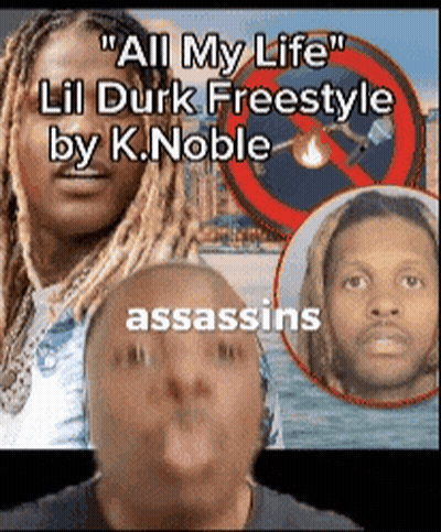 A Picture Of A Man 'S Face With The Words " All My Life " On It GIF