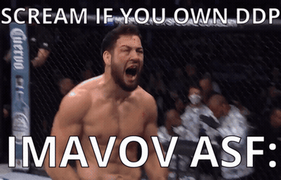 A Picture Of A Man Screaming With The Caption Scream If You Own Ddp Imavov Asf GIF