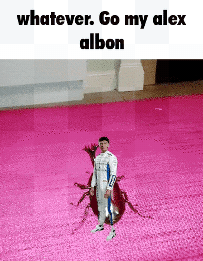 A Picture Of A Man Standing Next To A Bug That Says Whatever Go My Alex Albion GIF