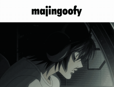 A Picture Of A Man Wearing Headphones And The Words Majingoofy Below Him GIF