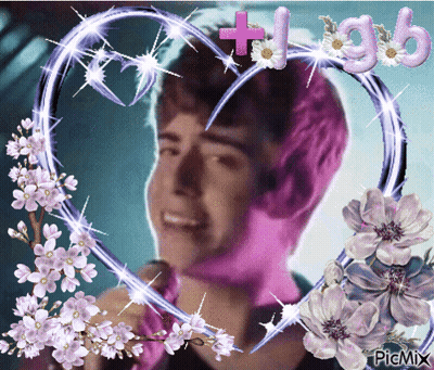 A Picture Of A Man With A Heart And The Word High GIF