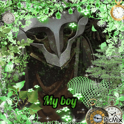 A Picture Of A Man With A Helmet And The Words My Boy GIF