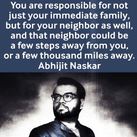 A Picture Of A Man With A Quote By Abhijit Naskar GIF